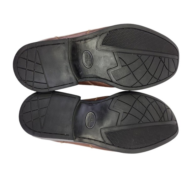 Sandro Moscoloni Men’s Brown Pebbled Leather Loafer Slip-ons Size 14 D - Picture 11 of 11